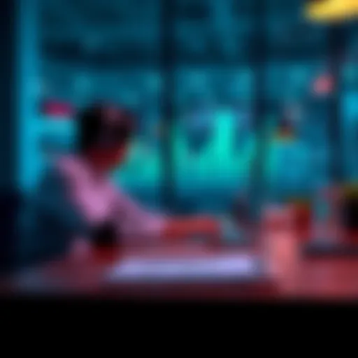 A person at a desk using a laptop to withdraw funds from their Raiz investment account