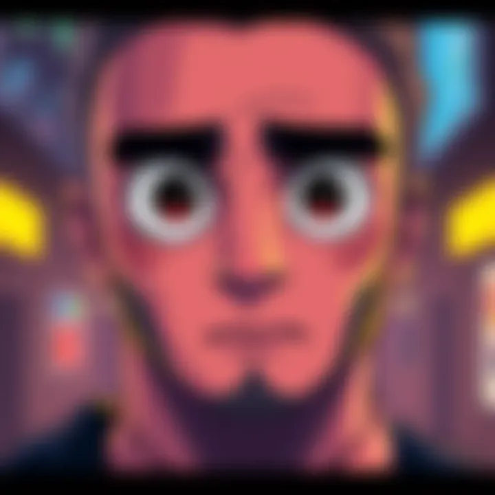Wojak Character Illustration A simple cartoonish representation of Wojak, showing a sad facial expression with large eyes, reflecting emotions and social commentary.