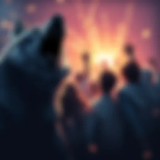 Members of the Wolf community celebrating the upcoming launch of Byrrgis with enthusiasm and energy