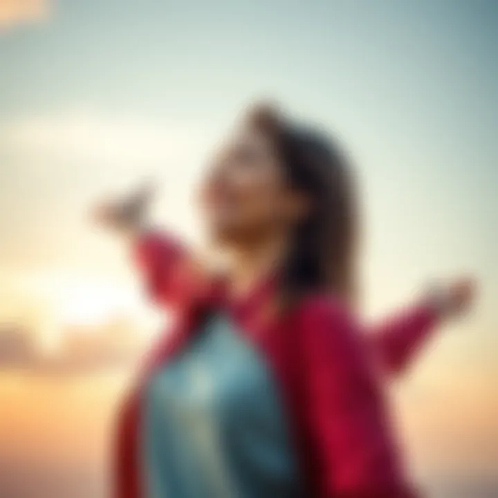 A woman looking confidently towards the horizon with a smile, symbolizing new beginnings after job loss.