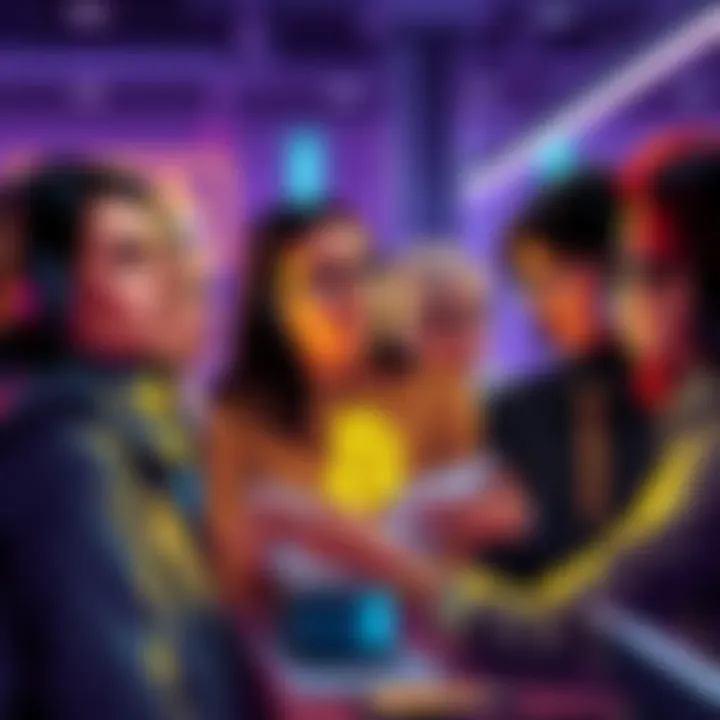 A diverse group of women discussing cryptocurrency topics, representing their growing influence in the finance sector.