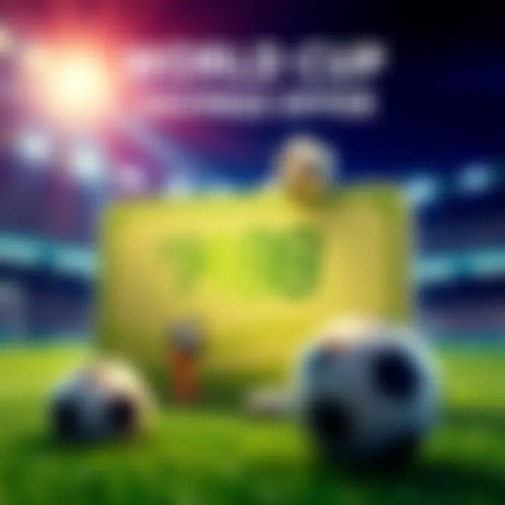 A graphic showing a savings account with a soccer theme and a 14-day timer, promoting $USDG fixed savings during the World Cup.