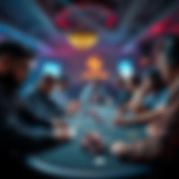 Participants playing poker at a Worldcoin event in San Francisco amid cryptocurrency decline