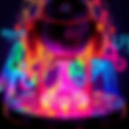A vibrant, original digital artwork representing the Worlds of Light NFT collection, showcasing unique designs and colors.