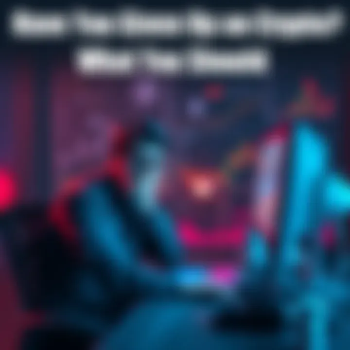 A person sitting at a desk with a computer, looking concerned while reviewing cryptocurrency charts