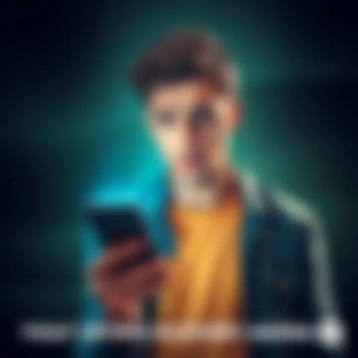 A concerned individual with a phone in hand, symbolizing the loss of cryptocurrency due to missing recovery phrase