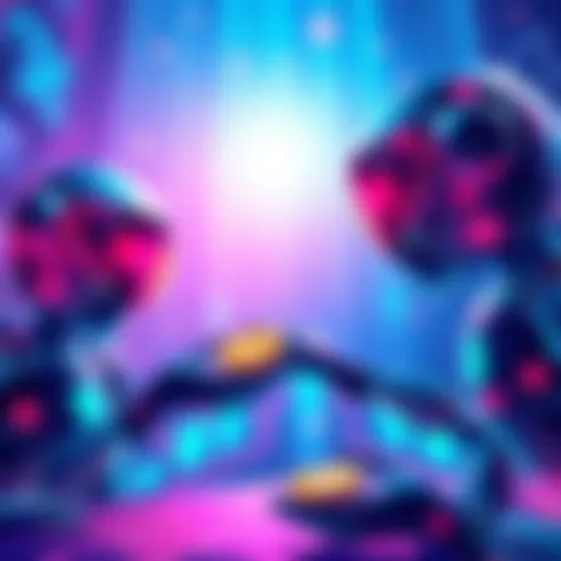 Illustration of AI agents making payments on the Stellar network using stablecoins with fast transaction times