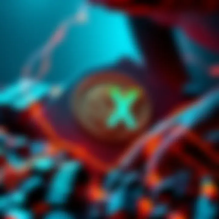 Graphic showing $X linked to Dogecoin with a unique ticker design