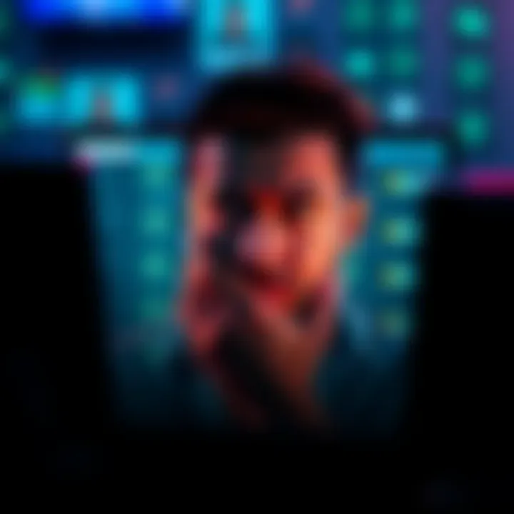 A frustrated user looking at a computer screen with loading icons, symbolizing problems with accessing the XMR Bazzar inbox.