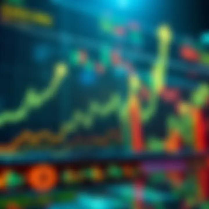 Charts showing the significant rise of XMR and ERG cryptocurrencies with upward trends and green arrows indicating increases.