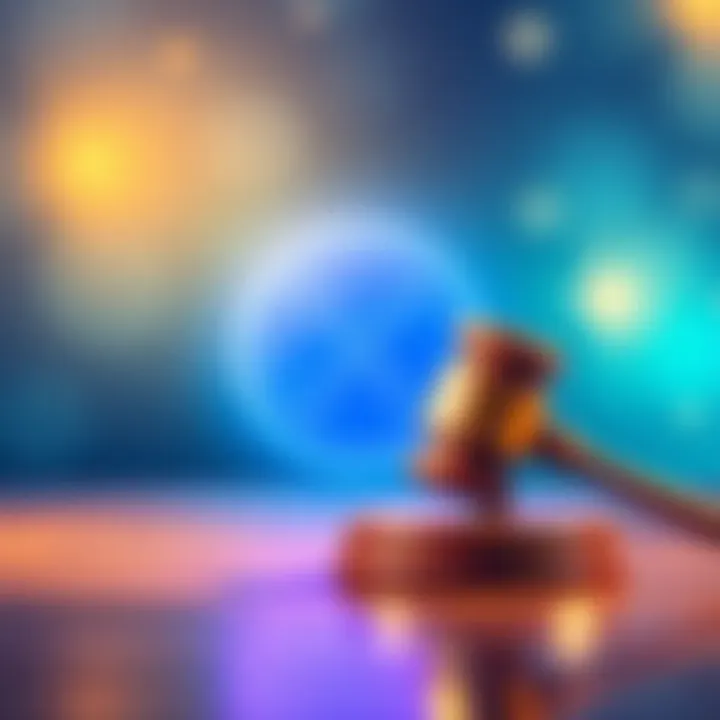Graphic showing XRP logo with a gavel symbolizing regulation and the Clarity Act, representing a shift in US crypto laws