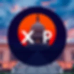 Ripple logo with a background showing U.S. Capitol building, symbolizing the connection between XRP and the CLARITY Act