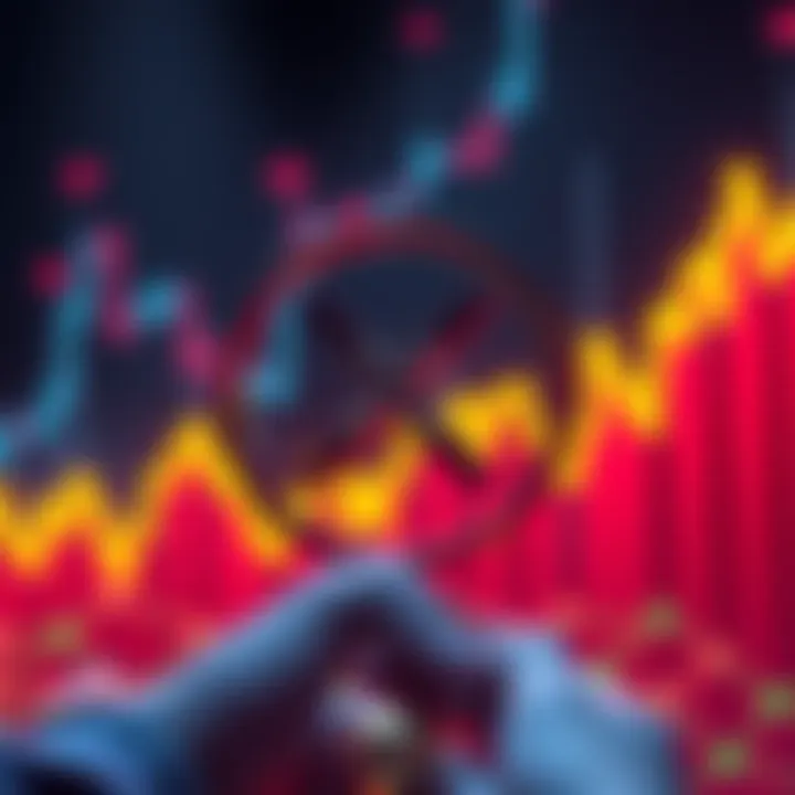 Graphic showing XRP logo with rising charts and news headlines about updates in cryptocurrency markets.