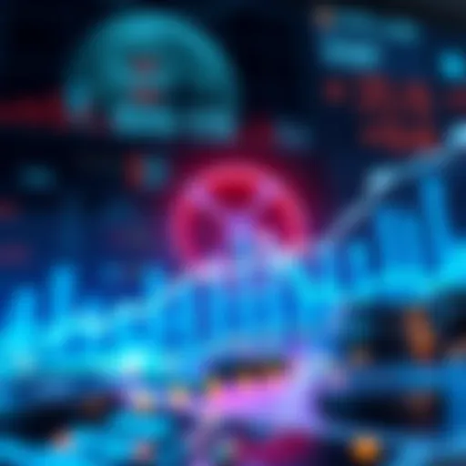 Graphic showing the XRP logo with upward trending graphs and financial symbols, representing growth and interest in cryptocurrency.