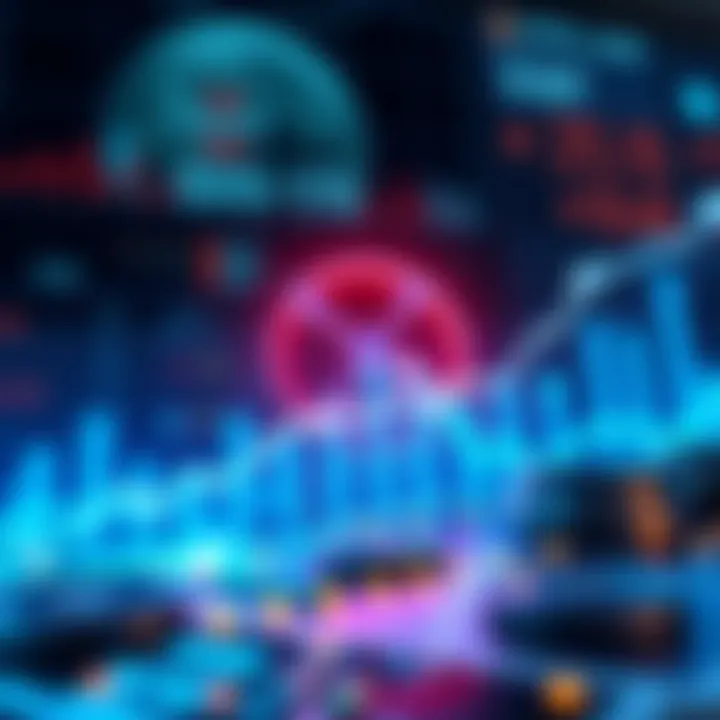 Graphic showing the XRP logo with upward trending graphs and financial symbols, representing growth and interest in cryptocurrency.