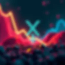 XRP logo with a downward arrow symbolizing price decline below $2