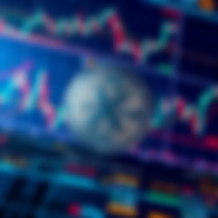 XRP price holding at $1.50 XRP coin displayed against a backdrop of stock market charts and economic indicators, highlighting market hesitance