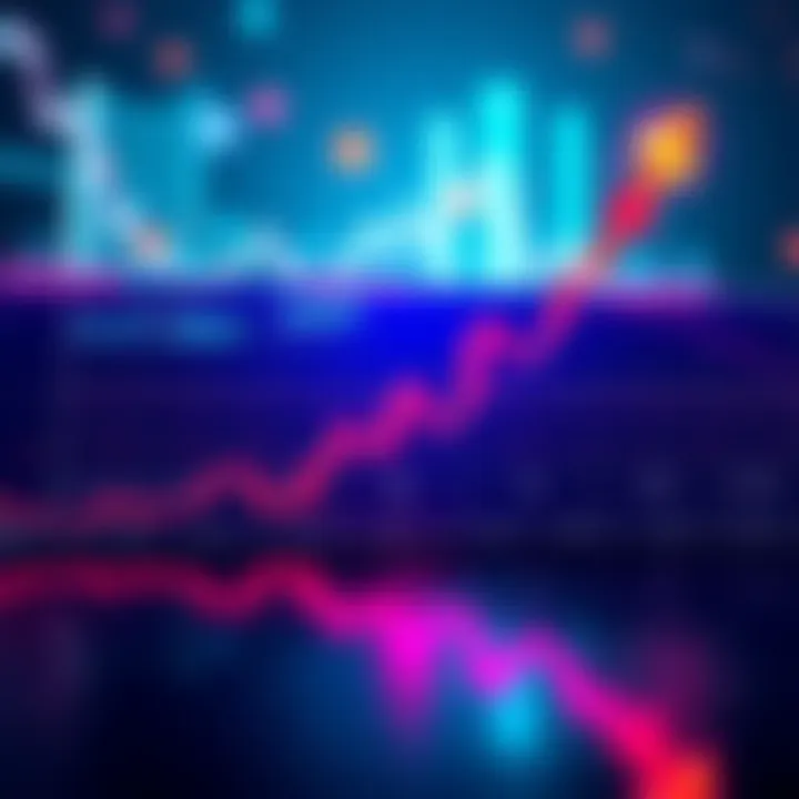 Graph showing XRP's market cap rising above BNB with arrows indicating momentum