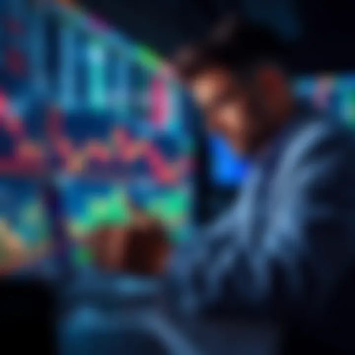 A trader analyzing price charts with a focus on XRP's recent price swings and options trading strategies.
