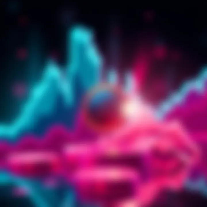 A chart showing the upward trend of XRP prices with a digital currency symbol overlay