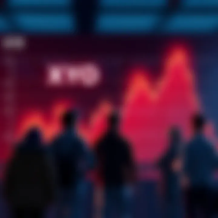 Graph showing stagnant XYO price with community members discussing mining experiences