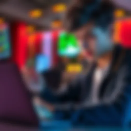 A young investor reviewing ETH tokens and looking at price charts on a laptop, interested in investment strategies.