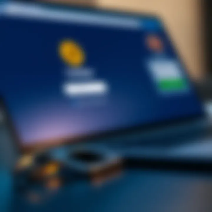 A close-up of a YubiKey device next to a laptop screen displaying the Coinbase login page, showing frustration in using it for sign-in.