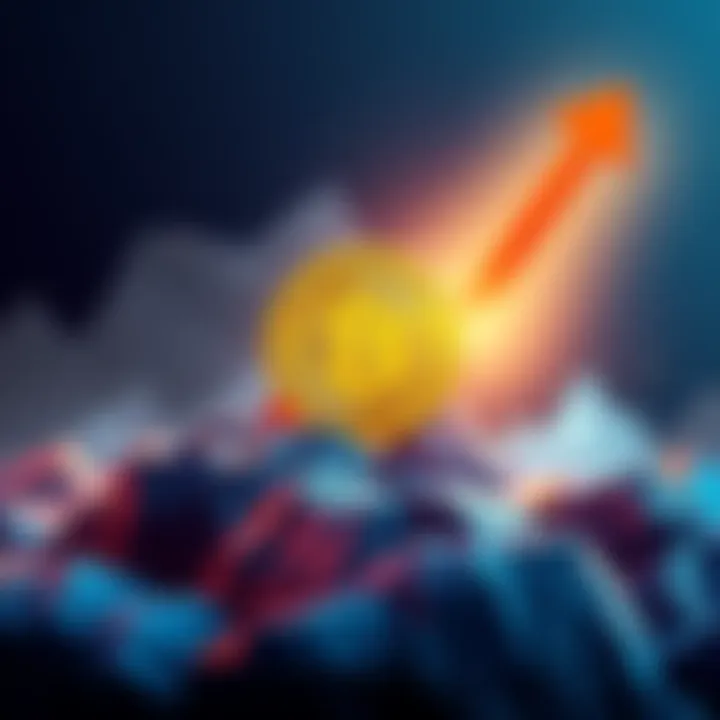 A visual representation of ZClassic coin with an upward arrow symbolizing potential growth, contrasting with Zcash in the background.