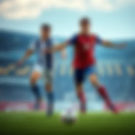 Zimmerschied and Conte playing soccer, showcasing their midfielder roles on the field.